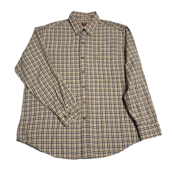 Field & Stream Plaid 100% Cotton Flannel Shirt Men’s L Multi Button Up Pocket - Picture 4 of 17